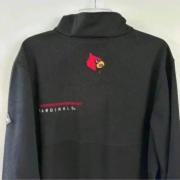 Franchise Club Sweater Sweatshirt Louisville Cardinals Quarter Zip Mens Sz Large - Picture 9 of 14